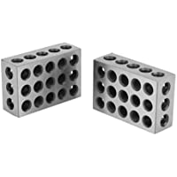 Bloque de sujeción paralelo de fresado- 2 piezas Bloques de 25x50x75 mm 23 agujeros Bloque de sujeción paralelo…